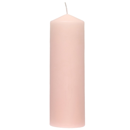 Attēls no Svece stabs Polar Pillar candle light pink 8x25 cm