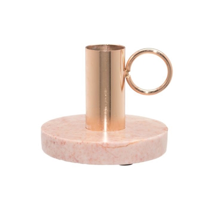 Attēls no Svečturis galda svecei Fanni K marmora zelta