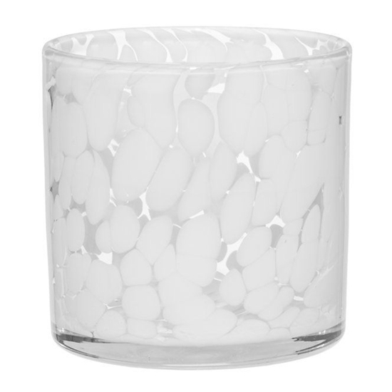 Изображение Svečturis stikla Fanni K Riekko 10cm balts