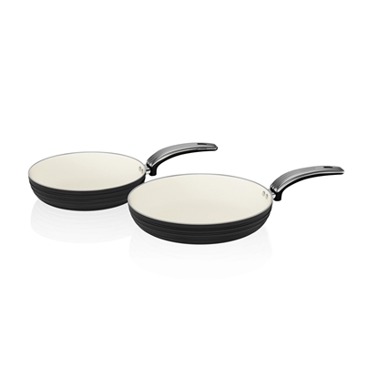 Picture of SWAN FRYING PANS 2 PCS RETRO SWPS2010BN