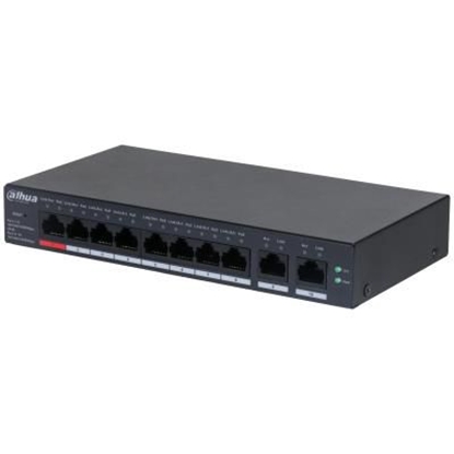 Picture of Switch|DAHUA|CS4010-8GT-110|Type L2|Desktop/pedestal|8x10Base-T / 100Base-TX / 1000Base-T|PoE ports 8|DH-CS4010-8GT-110