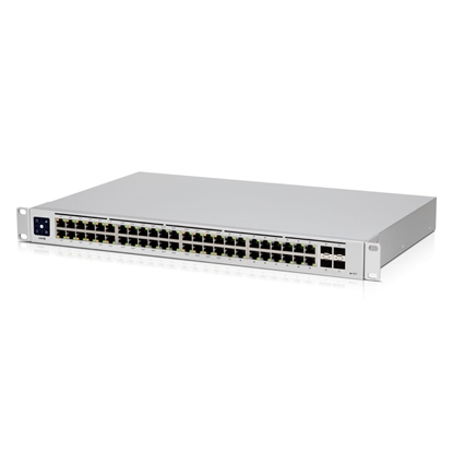 Picture of Switch|UBIQUITI|USW-48-POE|Type L2|Rack|48x10Base-T / 100Base-TX / 1000Base-T|4xSFP|PoE ports 32|195 Watts|USW-48-POE