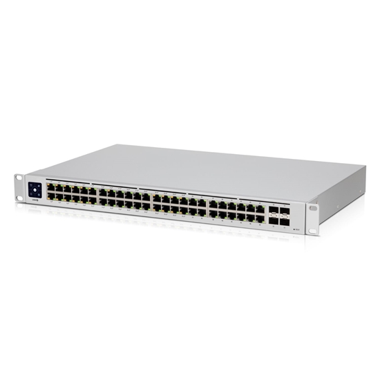 Picture of Switch|UBIQUITI|USW-48-POE|Type L2|Rack|48x10Base-T / 100Base-TX / 1000Base-T|4xSFP|PoE ports 32|195 Watts|USW-48-POE