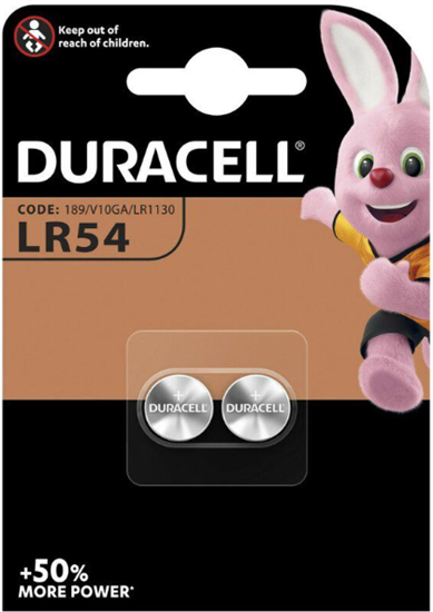 Изображение Šarminė baterija DURACELL LR54/DUR-BL2, 2 vnt.