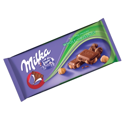 Picture of Šokolāde MILKA piena šokolāde ar lazdu riekstiem, 100 g