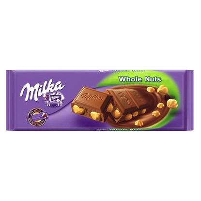 Picture of Šokolāde MILKA piena šokolāde ar lazdu riekstiem, 250 g