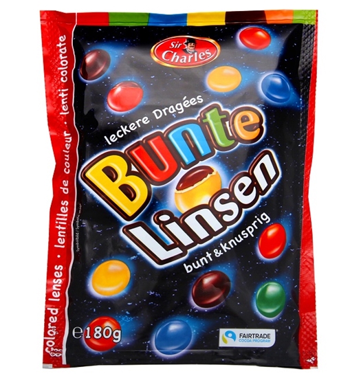 Picture of Šokolādes dražejas krāsainā glazūrā SIR CHARLES, 180g