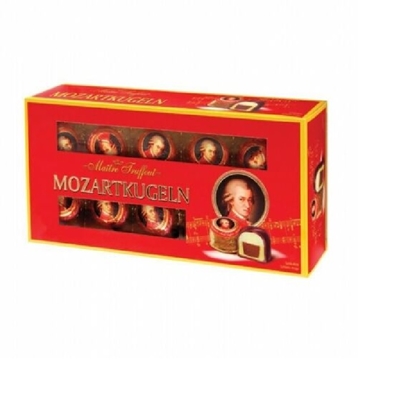 Picture of Šokolādes konfektes MAITRE TRUFFOUT Mozart, kārbā, 200g