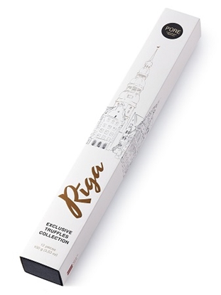 Picture of Šokolādes trifeļu kolekcija "12" RĪGA 100g, PURE CHOCOLATE