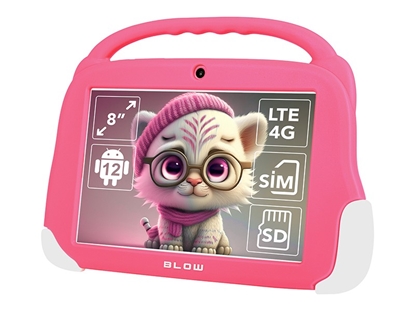 Изображение Tablet KidsTAB10 4G 4/64GB Różowe etui 