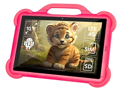 Изображение Tablet KidsTAB8 4G 4/64GB Różowe etui 