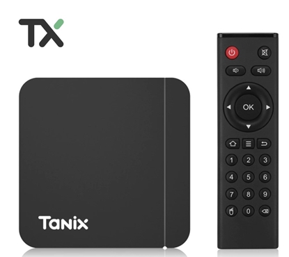 Изображение Tanix W2 S905W2 64-bit Quad Core ARM Cortex A53 Konsole 4K Ultra HD Android TV kaste ar tālvadības pulti Android 11 Smart TV 2Gb + 16GB Melns