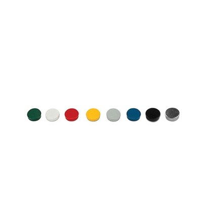 Изображение Tāfeles magnēti BI-OFFICE 30 mm, 10 gab.,  dažādas krāsas