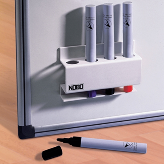 Изображение Tāfeles marķieru turētājs NOBO Magnetic, 4 marķieriem