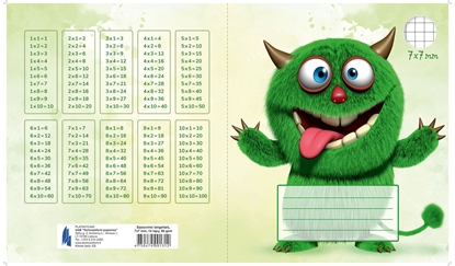 Attēls no Burtnīca TECHNOINFORM, A5 formāts, 12 lapas, 80 g/m2, rūtiņu, 1.un 2. klasei