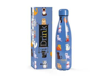 Picture of Temosa pudele iDrink 500 ml BLUE CATS