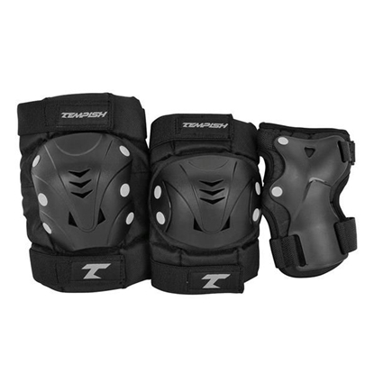 Picture of Tempish TAKY set of knee elbows and wrist protectors Black Size S