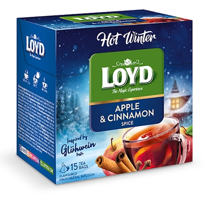 Изображение Tēja augļu Loyd Pyramids Hot Winter, ar āboliem un kanēli, 1