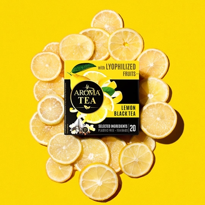 Picture of Tēja melnā Aroma ar saldēti kaltētu citronu 30g