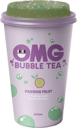 Picture of Tējas dzēriens OMG, marakujas garša ar ābolu bumbiņām, 0.27l