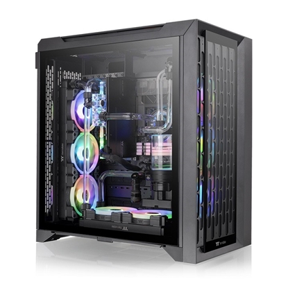 Изображение Obudowa CTE C700 ARGB 14cmx3 Tempered Glassx2 - Czarna
