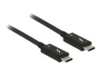 Picture of Thunderbolt™ 3 (40 Gbs) USB-C™ cable male  male passive 0.5 m 5 A black