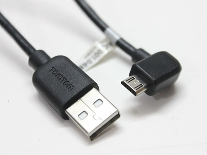 Изображение TomTom 4UUC.001.04 Micro USB uzlādes kabelis 90 grādu leņķa USB datu kabelis datoram Used (Grade A)