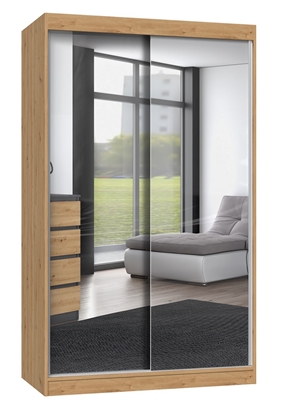 Изображение Topeshop IGA 120 ART A KPL bedroom wardrobe/closet 7 shelves 2 door(s) Oak