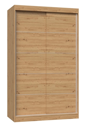 Attēls no Topeshop IGA 120 ART C KPL bedroom wardrobe/closet 7 shelves 2 door(s) Oak