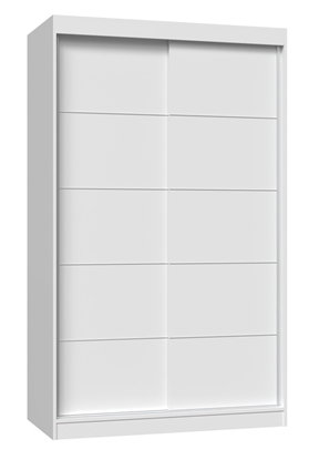 Attēls no Topeshop IGA 120 BIEL C KPL bedroom wardrobe/closet 7 shelves 2 door(s) White