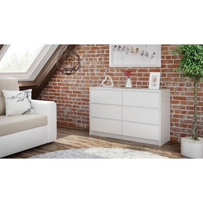 Picture of Topeshop K120 BIEL 2X3 chest of drawers