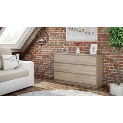 Picture of Topeshop K120 SONOMA 2X3 chest of drawers