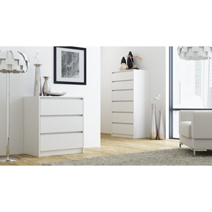Attēls no Topeshop K6 BIEL chest of drawers
