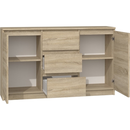 Picture of Topeshop KOMODA 2D3S DĄB SONOMA chest of drawers
