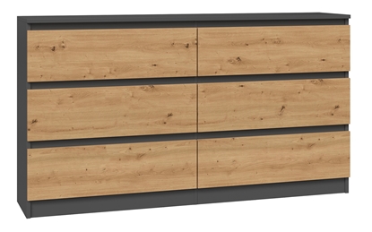 Attēls no Topeshop M6 140 ANT/ART KPL chest of drawers
