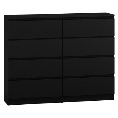 Picture of Topeshop M8 120 CZERŃ chest of drawers