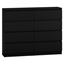 Изображение Topeshop M8 120 CZERŃ chest of drawers