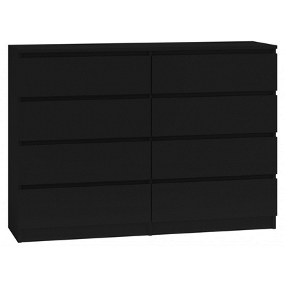 Picture of Topeshop M8 140 CZERŃ chest of drawers