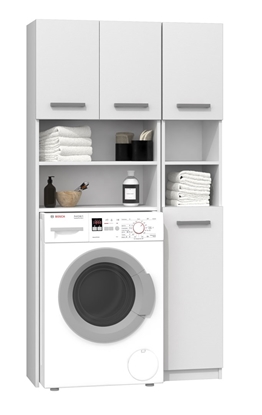 Attēls no Topeshop ZESTAW MARPOL BIEL bathroom storage cabinet White
