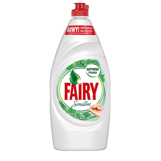 Picture of Trauku mazgāšanas līdzeklis FAIRY Sensitive Tea Tree & Mint, 900 ml