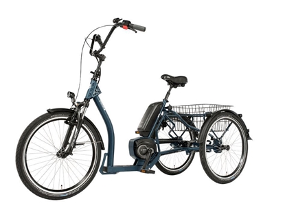 Attēls no Triratis elektrinis 24"/24" Pfautec Roma dviratis 400Wh 7 g tamsiai mėlynas