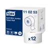 Picture of Tualetes papīrs TORK Premium Mini Jumbo T2, 2 sl., 850 lapiņas rullī, 9.7cm x 170 m, baltā krāsā ar lapiņām