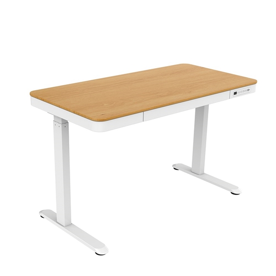 Picture of Tuckano Electric height adjustable desk ET119W-C white/oak