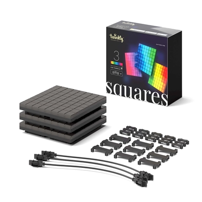Picture of Twinkly Squares Extension Kit Smart lighting kit Black Wi-Fi/Bluetooth