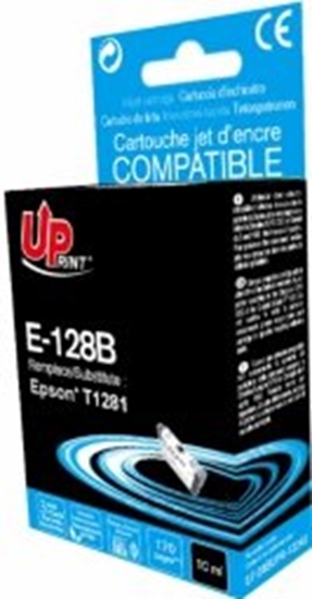 Picture of UPrint Epson T1281 Inkjet Cartridge Melns 10ml