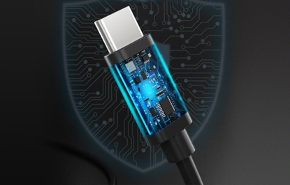 Attēls no USB-A cable to USB-C Choetech AC0001, 0.5m (black)
