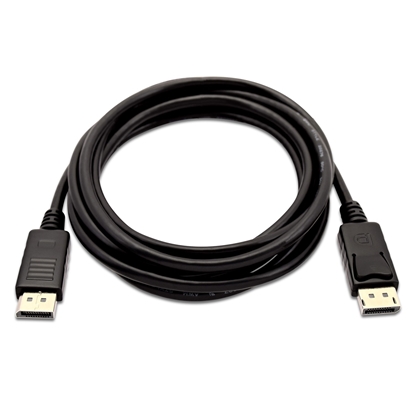 Attēls no V7 Black Video Cable DisplayPort Male to DisplayPort Male 3m 10ft