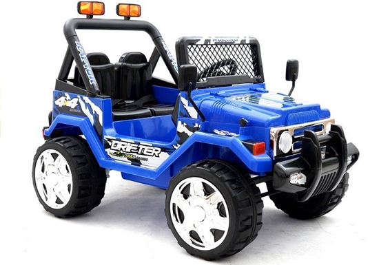 Picture of Vaikiškas dvivietis elektromobilis "Drifter", mėlynas