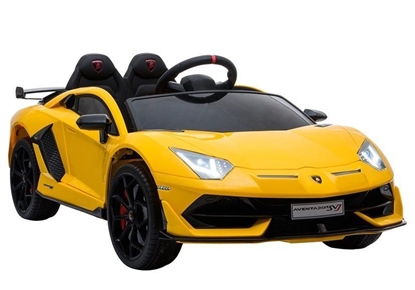 Изображение Vaikiškas vienvietis elektromobilis "Lamborghini Aventador", geltonas