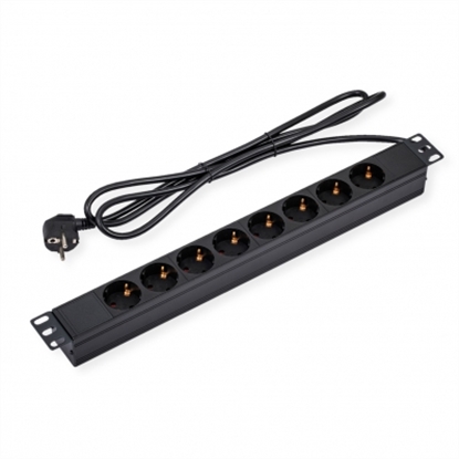Picture of VALUE 19" PDU for Cabinets, 8x, 4000W, CEE 7/3 German Type, 3 m